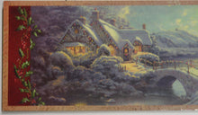 Load image into Gallery viewer, KURT S. ADLER &quot;CHRISTMAS MOONLIGHT&quot; THOMAS KINKADE CHRISTMAS WALL DECORATION
