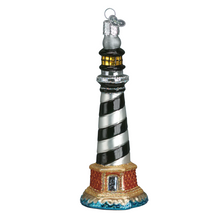 Load image into Gallery viewer, OLD WORLD CHRISTMAS CAPE HATTERAS  LIGHTHOUSE GLASS CHRISTMAS ORNAMENT 20017
