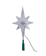 Load image into Gallery viewer, KURT ADLER 11.25&quot; LED LIGHT COLOR CHANGING POLAR STAR CHRISTMAS TREETOP UL1827
