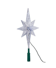 Load image into Gallery viewer, KURT ADLER 11.25&quot; LED LIGHT COLOR CHANGING POLAR STAR CHRISTMAS TREETOP UL1827
