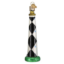 Load image into Gallery viewer, OLD WORLD CHRISTMAS CAPE LOOKOUT LIGHTHOUSE GLASS CHRISTMAS ORNAMENT 20128
