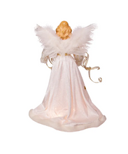 Load image into Gallery viewer, KURT ADLER 16&quot; UL 10-LIGHT CREME &amp; GOLD ANGEL CHRISTMAS TREE TOPPER UL2216
