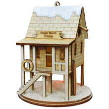 Load image into Gallery viewer, OLD WORLD CHRISTMAS GINGER COTTAGES GINGER BEACH COTTAGE XMAS ORNAMENT 80500
