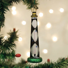 Load image into Gallery viewer, OLD WORLD CHRISTMAS CAPE LOOKOUT LIGHTHOUSE GLASS CHRISTMAS ORNAMENT 20128
