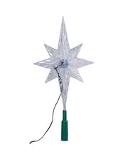 Load image into Gallery viewer, KURT ADLER 11.25&quot; LED LIGHT COLOR CHANGING POLAR STAR CHRISTMAS TREETOP UL1827
