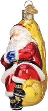 Load image into Gallery viewer, OLD WORLD CHRISTMAS MOONLIGHT SANTA GLASS CHRISTMAS ORNAMENT 40332
