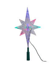 Load image into Gallery viewer, KURT ADLER 11.25&quot; LED LIGHT COLOR CHANGING POLAR STAR CHRISTMAS TREETOP UL1827
