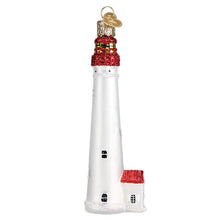 Load image into Gallery viewer, OLD WORLD CHRISTMAS CAPE MAY LIGHTHOUSE GLASS CHRISTMAS ORNAMENT 20115
