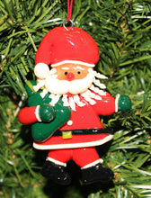 Load image into Gallery viewer, KURT ADLER VINTAGE 1990&#39;s CLAY DOUGH SANTA HOLDING GIFT SACK CHRISTMAS ORNAMENT
