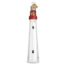 Load image into Gallery viewer, OLD WORLD CHRISTMAS CAPE MAY LIGHTHOUSE GLASS CHRISTMAS ORNAMENT 20115
