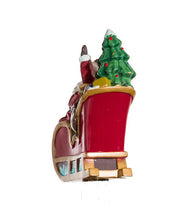 Load image into Gallery viewer, KURT ADLER 11&#39; SANTA SLED w/8 REINDEER 10-LIGHT SET NOVELTY LIGHTS UL1861
