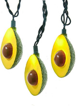 Load image into Gallery viewer, KURT ADLER PLASTIC AVOCADO 10 LIGHT SET NOVELTY CHRISTMAS LIGHTS UL4337
