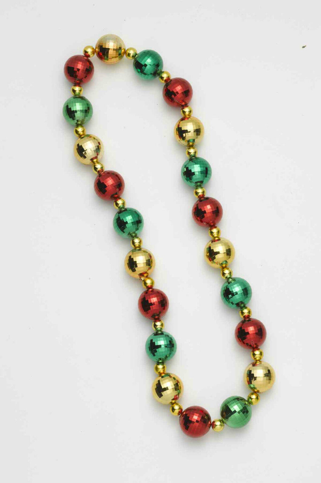 EXTRA LARGE MULTI-COLOR BEADED GARLAND HOLIDAY CHRISTMAS ADULT NECKLACE