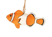 Load image into Gallery viewer, GALLERIE II 4&quot; HANDMADE WOODEN TROPICAL FISH COASTAL CHRISTMAS ORNAMENT STYLE 3
